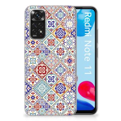 Xiaomi Redmi 10 | Redmi Note 11 4G | TPU | Siliconen hoesje | Tiles Color Xiaomi Redmi 10 | Redmi Note 11 4G | TPU | Siliconen hoesje | Tiles Color
