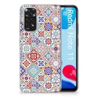 Xiaomi Redmi 10 | Redmi Note 11 4G | TPU | Siliconen hoesje | Tiles Color