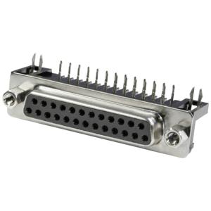 Connfly DS1037-25FNAKT74-0CC D-sub female connector Aantal polen: 25 Soldeerpennen 1 stuk(s) Tray