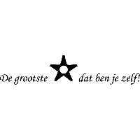 De grootste ster dat - Muursticker