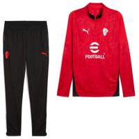 PUMA AC Milan Trainingspak 1/4-Zip 2025-2026 Rood Zwart Wit
