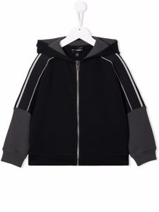 Emporio Armani Kids veste zippée à capuche - Bleu