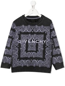 Givenchy Kids pull à imprimé bandana - Noir