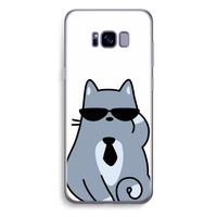 Cool cat: Samsung Galaxy S8 Plus Transparant Hoesje