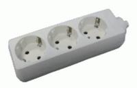 Enzo Tafelcontactdoos RA 3V langwerpig wit 6871800 Enzo Tafelcontactdoos RA 3V langwerpig wit 6871800
