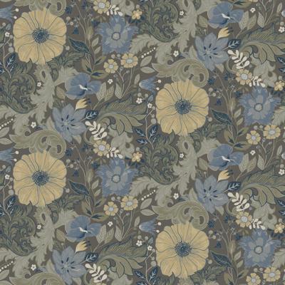 Dutch Wallcoverings Angas - Victor Black - Zwart