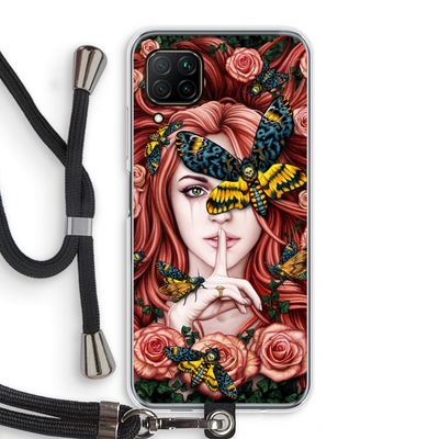 Lady Moth: Huawei P40 Lite Transparant Hoesje met koord