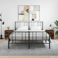 Nachtkastjes 2 st 40x35x47,5 cm bewerkt hout gerookt eikenkleur