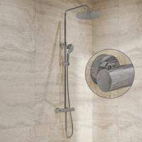 Regendouche set SaniClear Evolution Stripes | Opbouw | 30 cm | Mengkraan | Incl.Handdoucheset | Chroom