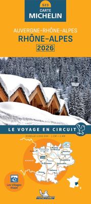 Wegenkaart - landkaart 523 Rhône-Alpes - Auvergne 2026 | Michelin