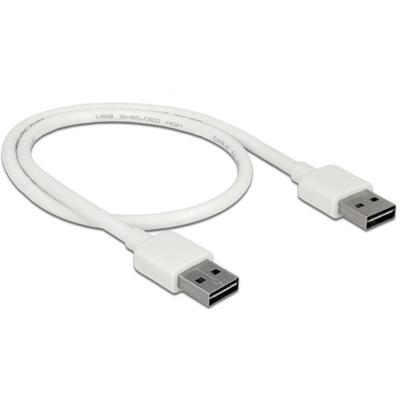 Delock USB-kabel USB 2.0 USB-A stekker, USB-A stekker 0.50 m Wit 85192