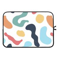 Memphis Shapes Blue: Laptop sleeve 13 inch