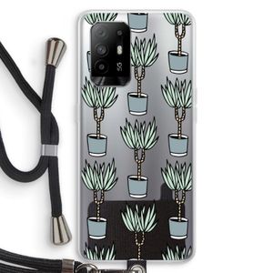 Boompje: Oppo A95 5G Transparant Hoesje met koord