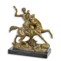 A BRONZE SCULPTURE OF THESEUS SLAYING THE CENTAUR BIANOR A BRONZE SCULPTURE OF THESEUS SLAYING THE CENTAUR BIANOR
