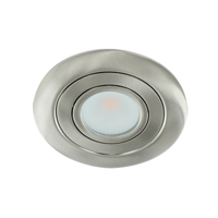 LED spot XL kantelbaar 5Watt rond NIKKEL IP65 dimbaar