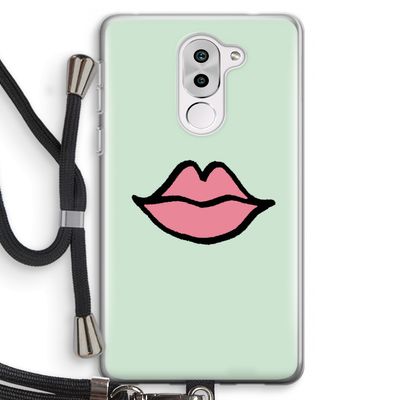 Kusje: Honor 6X Transparant Hoesje met koord
