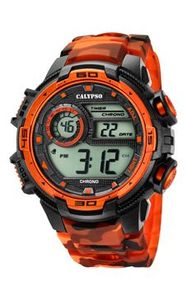 Horlogeband Calypso K5723-5 Kunststof/Plastic Oranje 23mm
