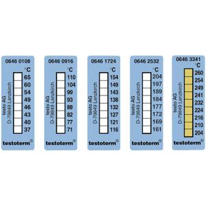 testo testoterm Temperatuurmeetstrip 204 tot 260 °C Inhoud10 stuk(s)