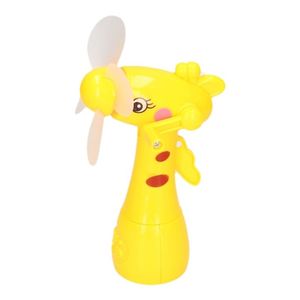 Watersproeier ventilator dierenkop geel 15 cm voor kinderen   -
