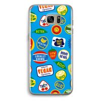 Fruitsticker: Samsung Galaxy S7 Edge Transparant Hoesje