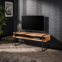LifestyleFurn TV-meubel Trenecia Acaciahout en metaal, 135cm - Massief acacia naturel - thumbnail