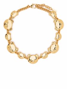 Moschino collier ras-de-cou à motif Teddy Bear Signature - Or