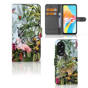 Telefoonhoesje met Pasjes voor OPPO Reno8 T 5G Jungle