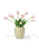 HEMA Vaas 15cm keramiek spikkels groen (groen)