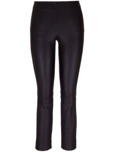 Vince pantalon slim en cuir - Noir