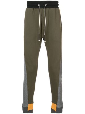 Mostly Heard Rarely Seen pantalon de jogging colour block - Vert