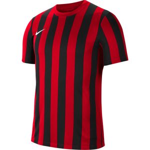 Nike Striped Division IV Voetbalshirt Rood Zwart