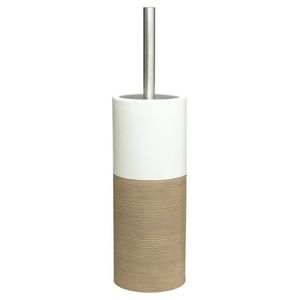 Toiletborstelhouder Sealskin Doppio 10,1 x 26,2 cm Porselein Zand