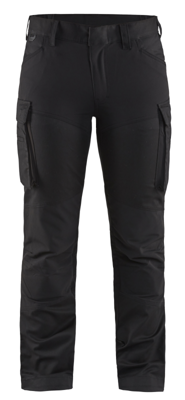 Blåkläder Dames service werkbroek stretch 71471830 | Zwart | Maat 34 - 7330509729144