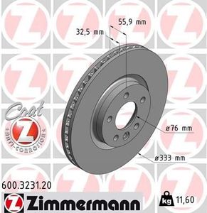 Remschijf Coat Z 600323120