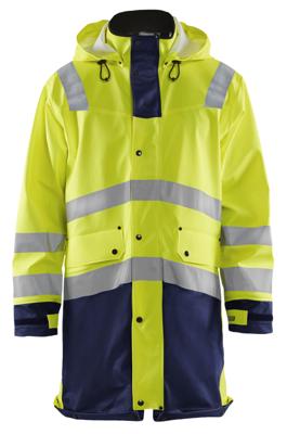 Blåkläder Regenjas High-Vis LEVEL 2 43062003 | High-Vis Geel/Marineblauw | Maat M - 7330509568606