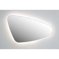 Spiegel Organisch INK SP23 120x70 cm Met Verlichting en Spiegelverwarming Links Geborsteld Koper Ink