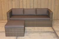 Bari loungeset natural kobo grey - Eurofleur aanbieding