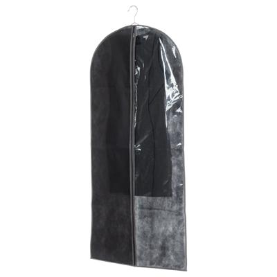 5Five Kleding/beschermhoes - pp kunststof - met venster - zwart - 135 x 60 cm - Kledingzak
