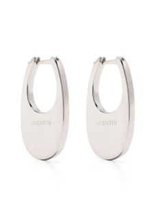 Coperni boucles d'oreilles Medium Swipe à logo - Argent