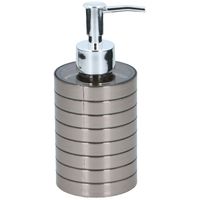 1x Zeeppompje/zeepdispenser 300 ml zilver