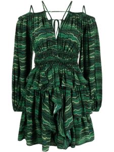 Ulla Johnson robe courte Silvia à épaules dénudées - Vert