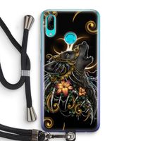 Huilende Wolf: Huawei P Smart (2019) Transparant Hoesje met koord