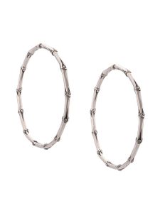 John Hardy boucles d'oreilles créoles Bamboo - Argent