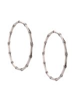 John Hardy boucles d'oreilles créoles Bamboo - Argent