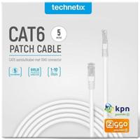 Enzo Technetix patchkabel utp cat6 5m wit - 2077010