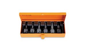 Beta 6-delig set slagdoppen voor Torx® schroeven in metalen kist 720TX/C6 - 007200483