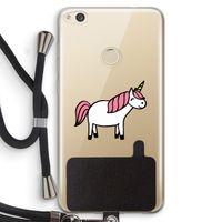 Eenhoorn: Huawei Ascend P8 Lite (2017) Transparant Hoesje met koord