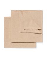 HEMA Servetten 47x47cm glitter ecru - 2 stuks