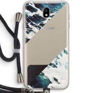 Golven: Samsung Galaxy J7 (2017) Transparant Hoesje met koord