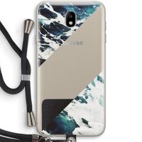 Golven: Samsung Galaxy J7 (2017) Transparant Hoesje met koord